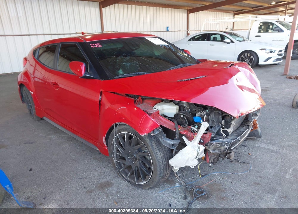 2014 HYUNDAI VELOSTER TURBO W/BLACK VIN: KMHTC6AE6EU184552