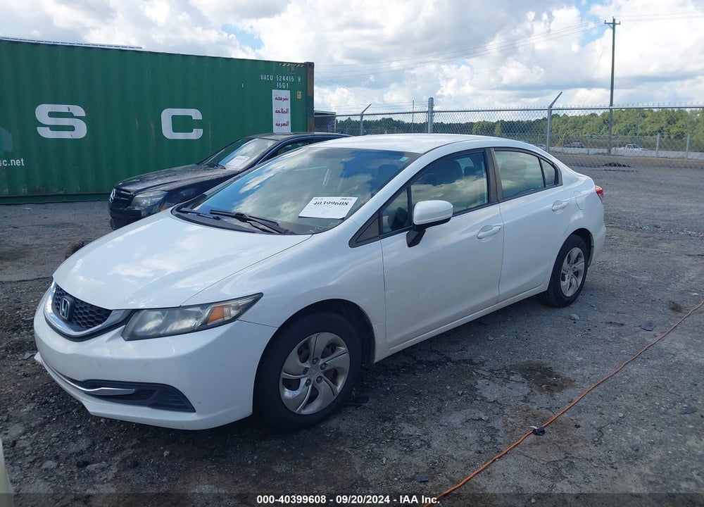 2014 HONDA CIVIC LX VIN: 19XFB2F59EE042782