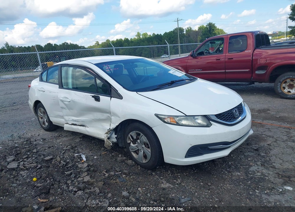 2014 HONDA CIVIC LX VIN: 19XFB2F59EE042782