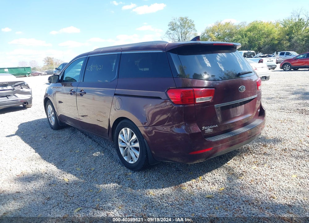 2015 KIA SEDONA EX VIN: KNDMC5C19F6023616