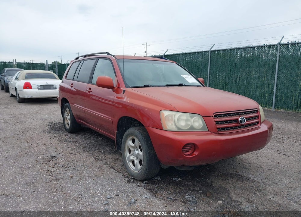 2003 TOYOTA HIGHLANDER VIN: JTEGD21A530066033