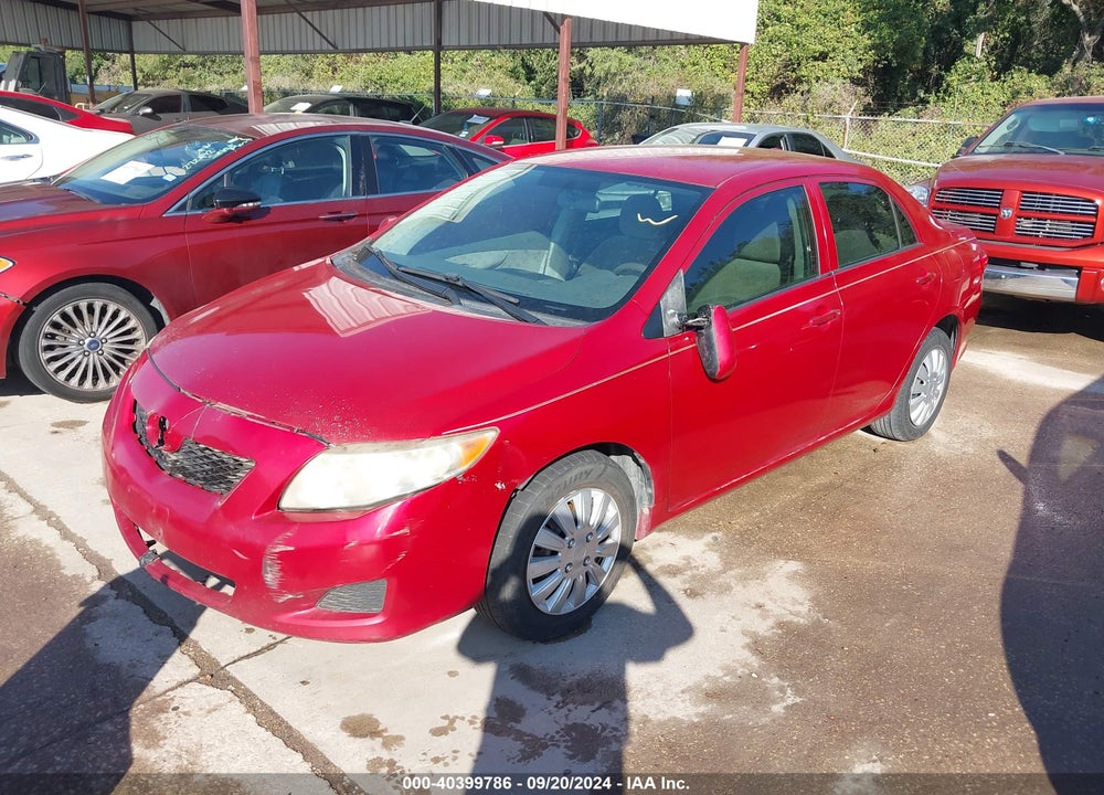 2009 TOYOTA COROLLA LE VIN: JTDBL40E99J006521
