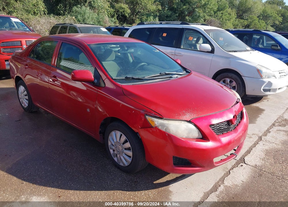 2009 TOYOTA COROLLA LE VIN: JTDBL40E99J006521