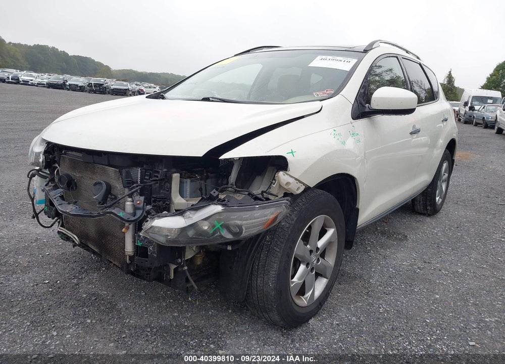 2009 NISSAN MURANO SL VIN: JN8AZ18WX9W211522