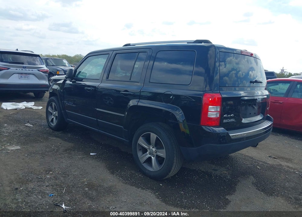 2017 JEEP PATRIOT HIGH ALTITUDE 4X4 VIN: 1C4NJRFB7HD176631