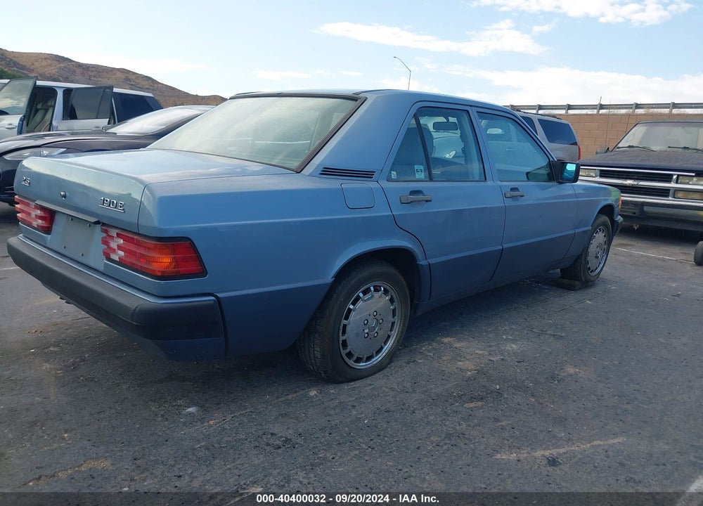1989 MERCEDES-BENZ 190 E 2.6 VIN: WDBDA29D1KF552783