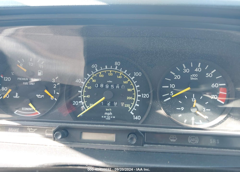 1989 MERCEDES-BENZ 190 E 2.6 VIN: WDBDA29D1KF552783