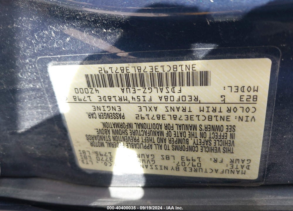 2008 NISSAN VERSA 1.8SL VIN: 3N1BC13E78L387192