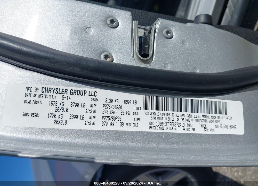 2014 RAM 1500 EXPRESS VIN: 1C6RR6FT2ES372413