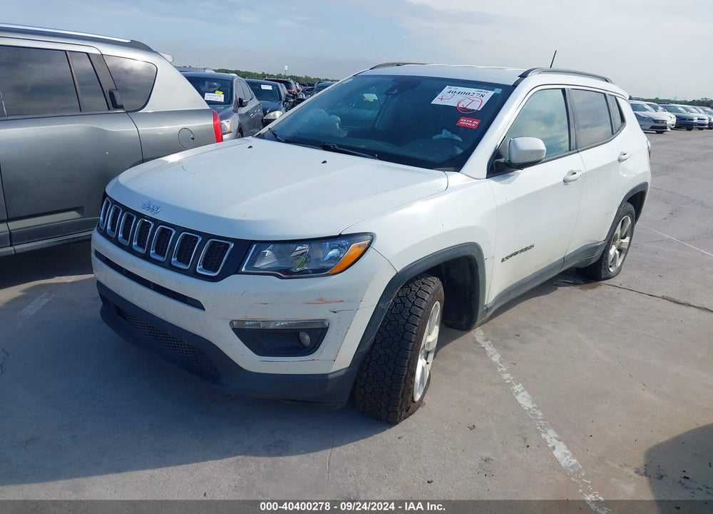 2019 JEEP COMPASS LATITUDE FWD VIN: 3C4NJCBB7KT802912