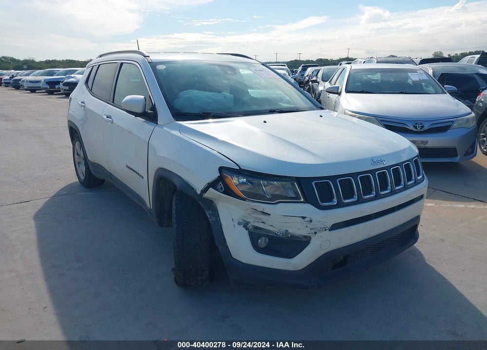 2019 JEEP COMPASS LATITUDE FWD VIN: 3C4NJCBB7KT802912