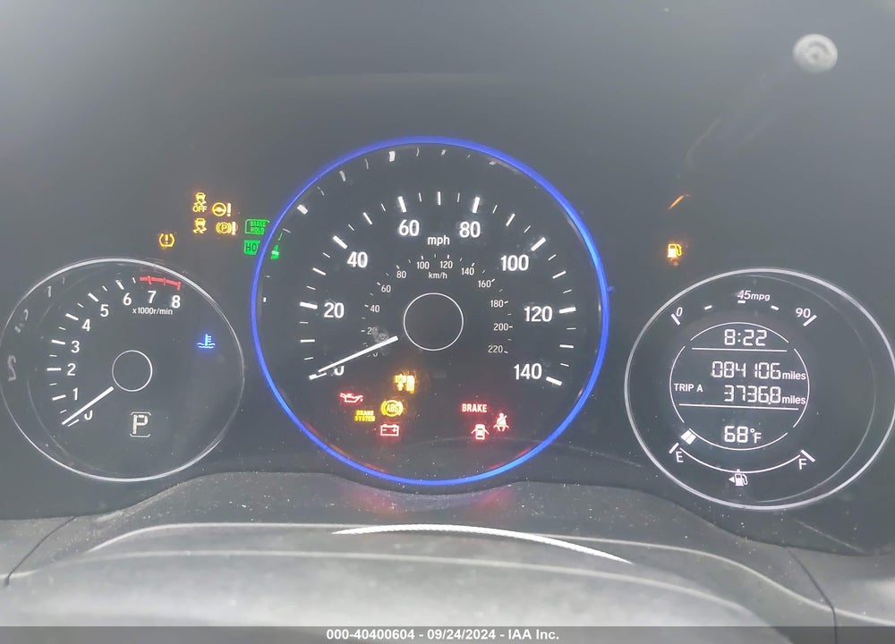 2019 HONDA HR-V SPORT VIN: 3CZRU6H13KG705329