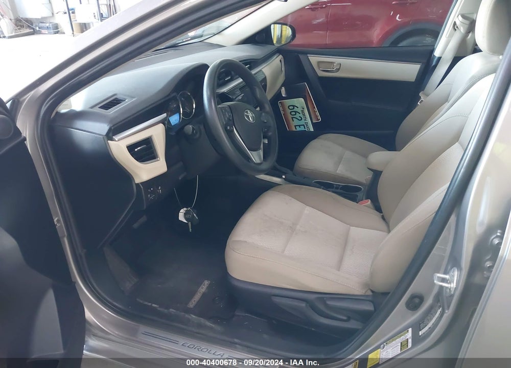 2015 TOYOTA COROLLA LE VIN: 5YFBURHE6FP201367