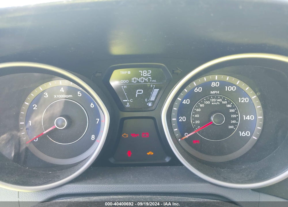 2013 HYUNDAI ELANTRA LIMITED VIN: KMHDH4AEXDU885801