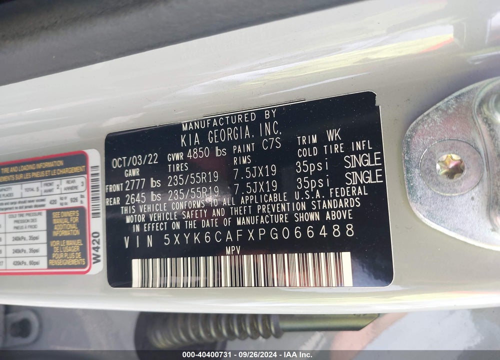 2023 KIA SPORTAGE X LINE VIN: 5XYK6CAFXPG066488