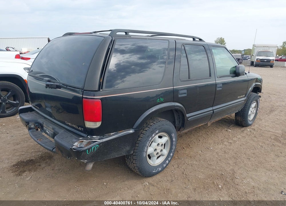 1999 CHEVROLET BLAZER TRAILBLAZER VIN: 1GNDT13W6X2221901