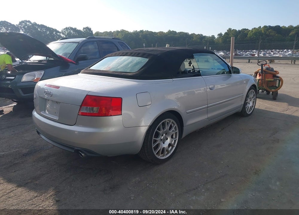 2006 AUDI S4 VIN: WUARL48H56K900103