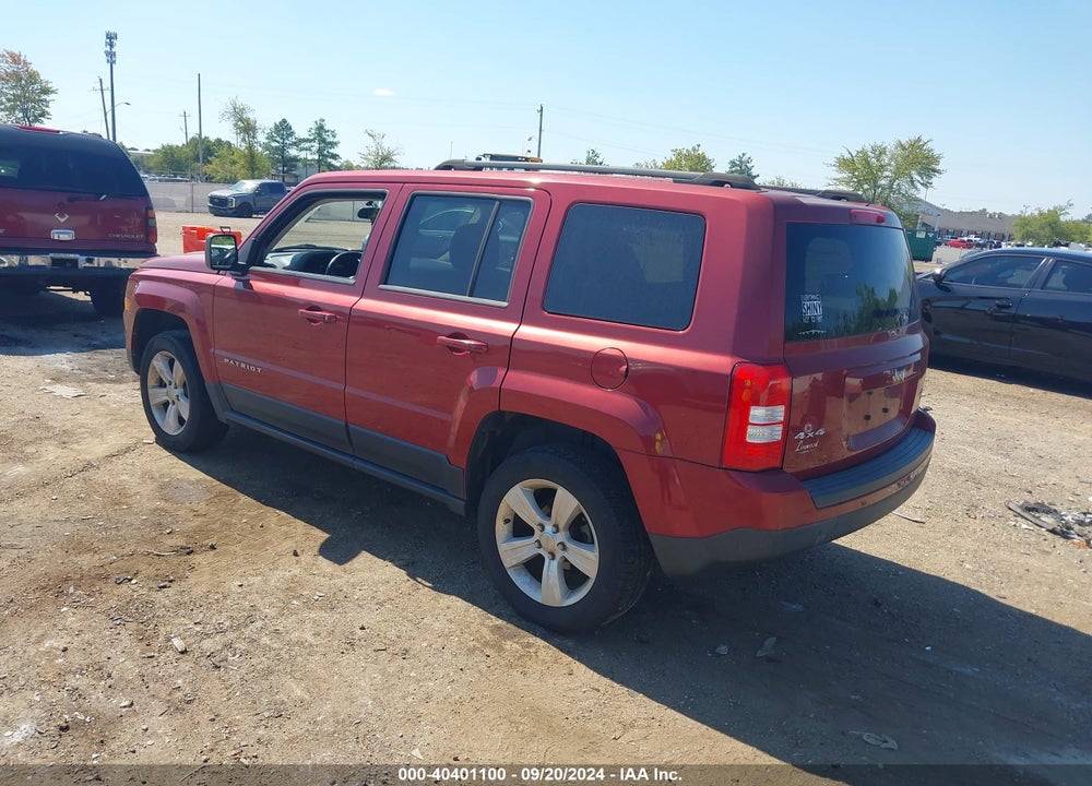 2012 JEEP PATRIOT LATITUDE VIN: 1C4NJRFB6CD633695