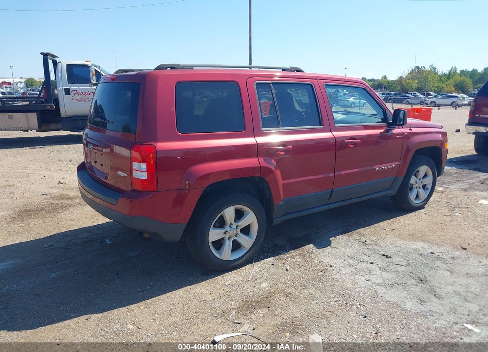 2012 JEEP PATRIOT LATITUDE VIN: 1C4NJRFB6CD633695
