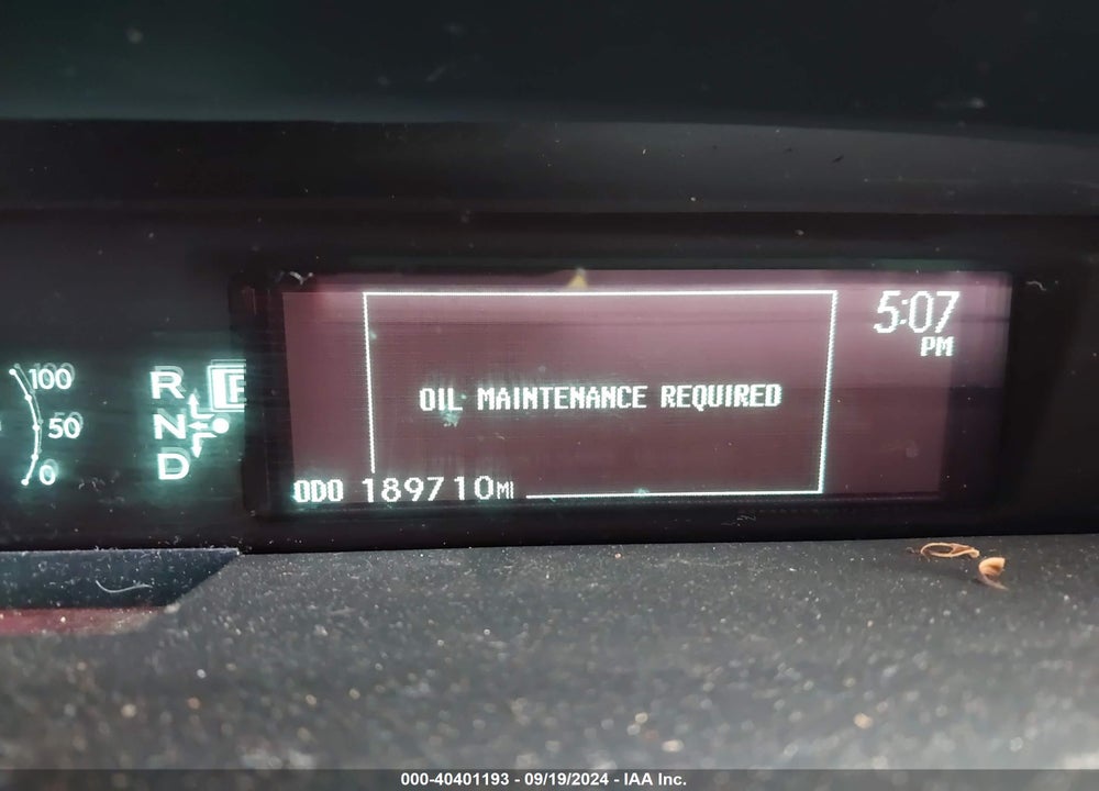 2010 TOYOTA PRIUS IV VIN: JTDKN3DUXA1032877