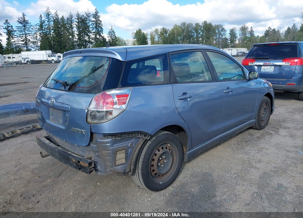 2008 TOYOTA MATRIX/XR VIN: 2T1KR32E08C693534