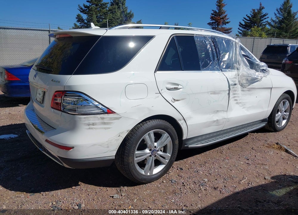 2015 MERCEDES-BENZ ML 350 4MATIC VIN: 4JGDA5HB6FA523944
