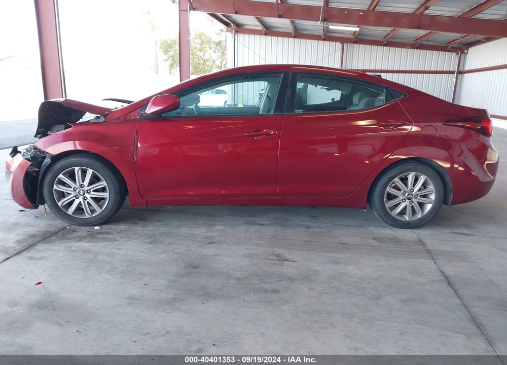 2014 HYUNDAI ELANTRA SE VIN: 5NPDH4AE1EH537871