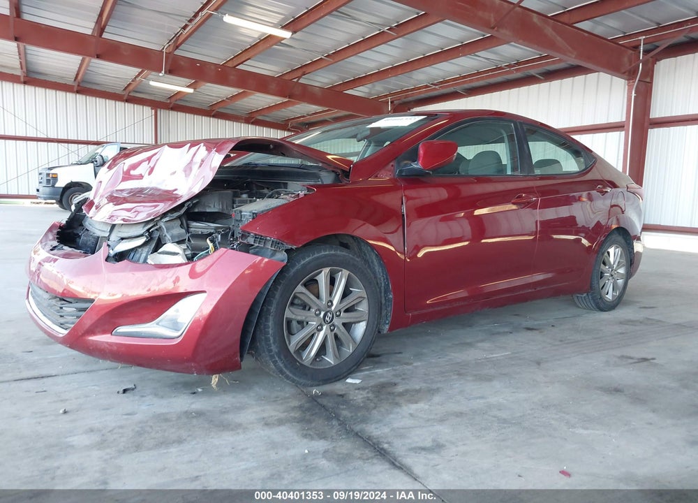 2014 HYUNDAI ELANTRA SE VIN: 5NPDH4AE1EH537871