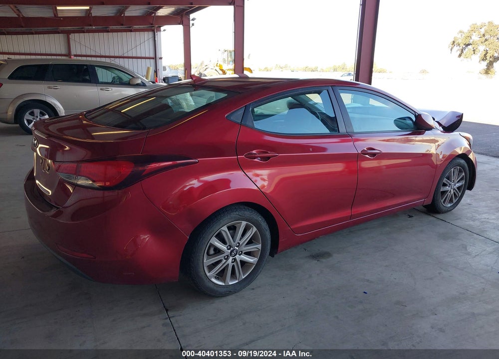 2014 HYUNDAI ELANTRA SE VIN: 5NPDH4AE1EH537871