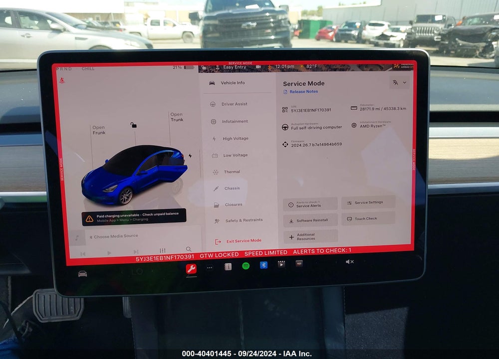 2022 TESLA MODEL 3 LONG RANGE DUAL MOTOR ALL-WHEEL DRIVE VIN: 5YJ3E1EB1NF170391