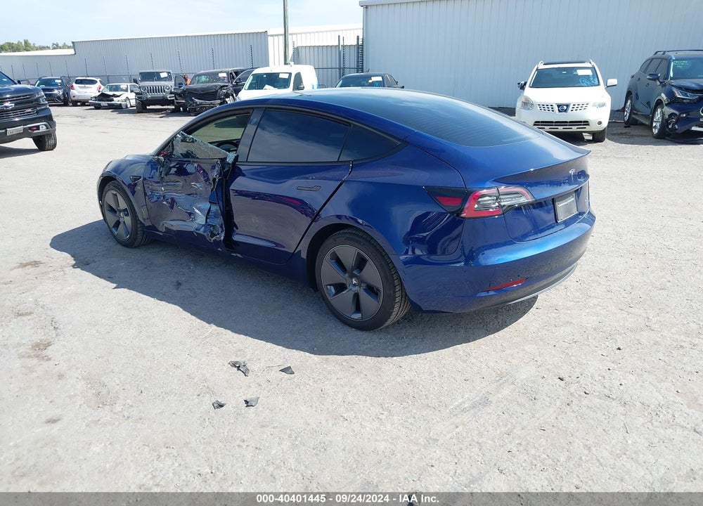2022 TESLA MODEL 3 LONG RANGE DUAL MOTOR ALL-WHEEL DRIVE VIN: 5YJ3E1EB1NF170391