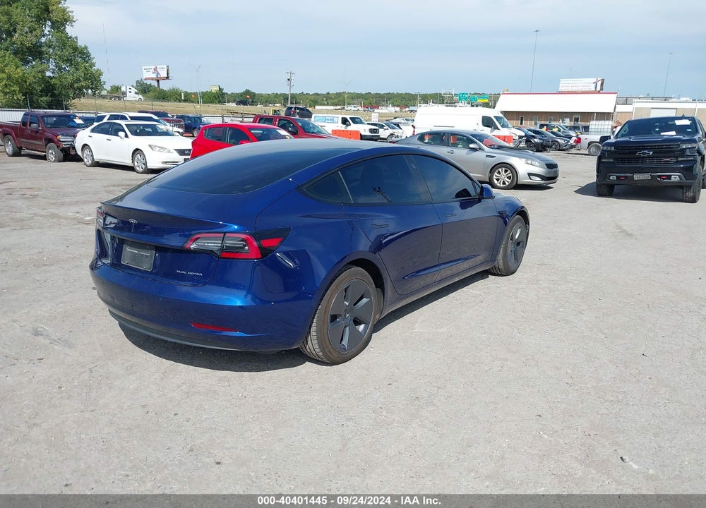 2022 TESLA MODEL 3 LONG RANGE DUAL MOTOR ALL-WHEEL DRIVE VIN: 5YJ3E1EB1NF170391