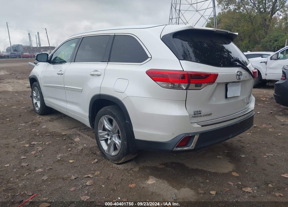 2017 TOYOTA HIGHLANDER LIMITED VIN: 5TDDZRFH8HS385065
