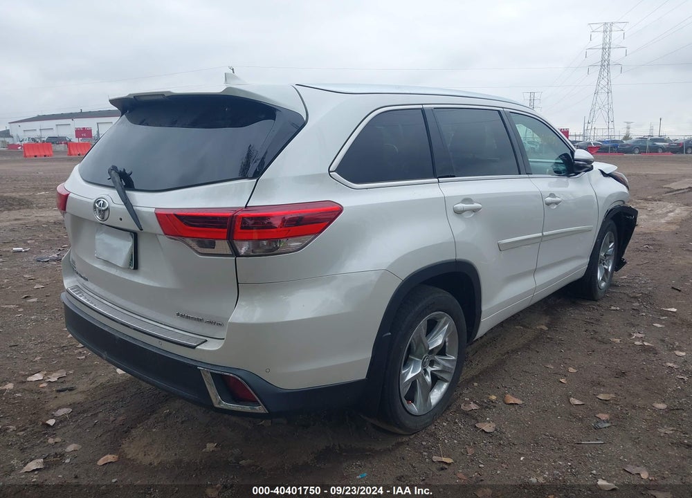 2017 TOYOTA HIGHLANDER LIMITED VIN: 5TDDZRFH8HS385065