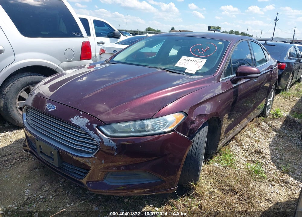 2013 FORD FUSION SE VIN: 3FA6P0H77DR329572