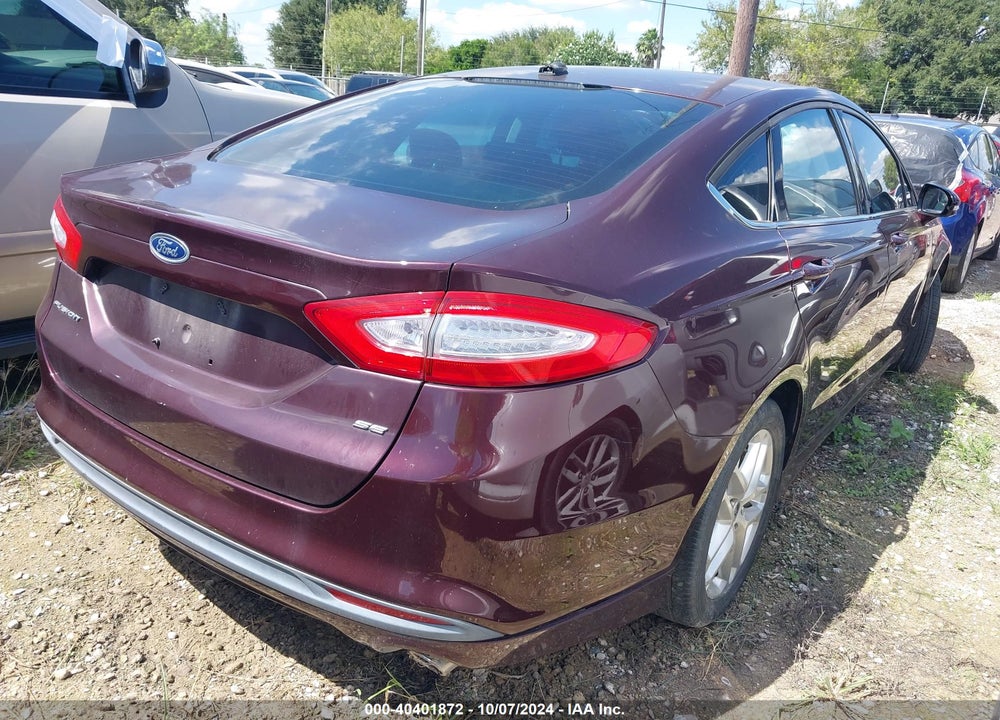 2013 FORD FUSION SE VIN: 3FA6P0H77DR329572