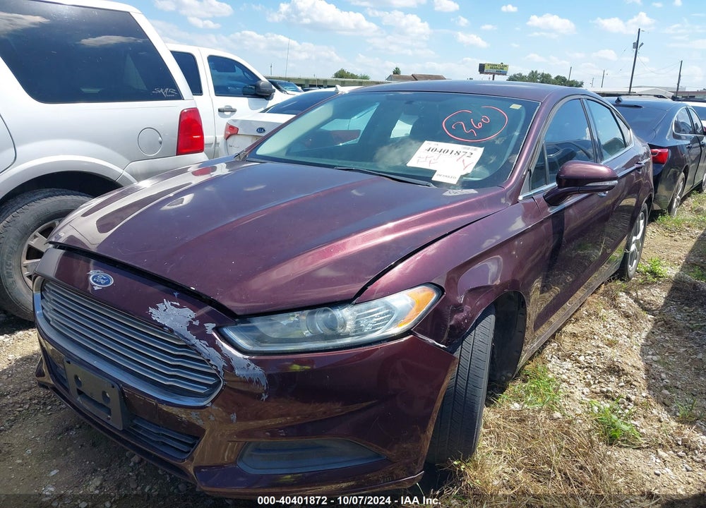 2013 FORD FUSION SE VIN: 3FA6P0H77DR329572