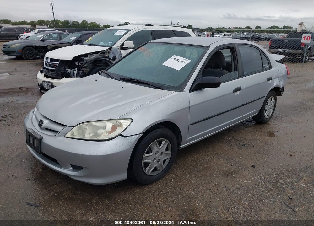 2005 HONDA CIVIC VP VIN: 1HGES16355L000493