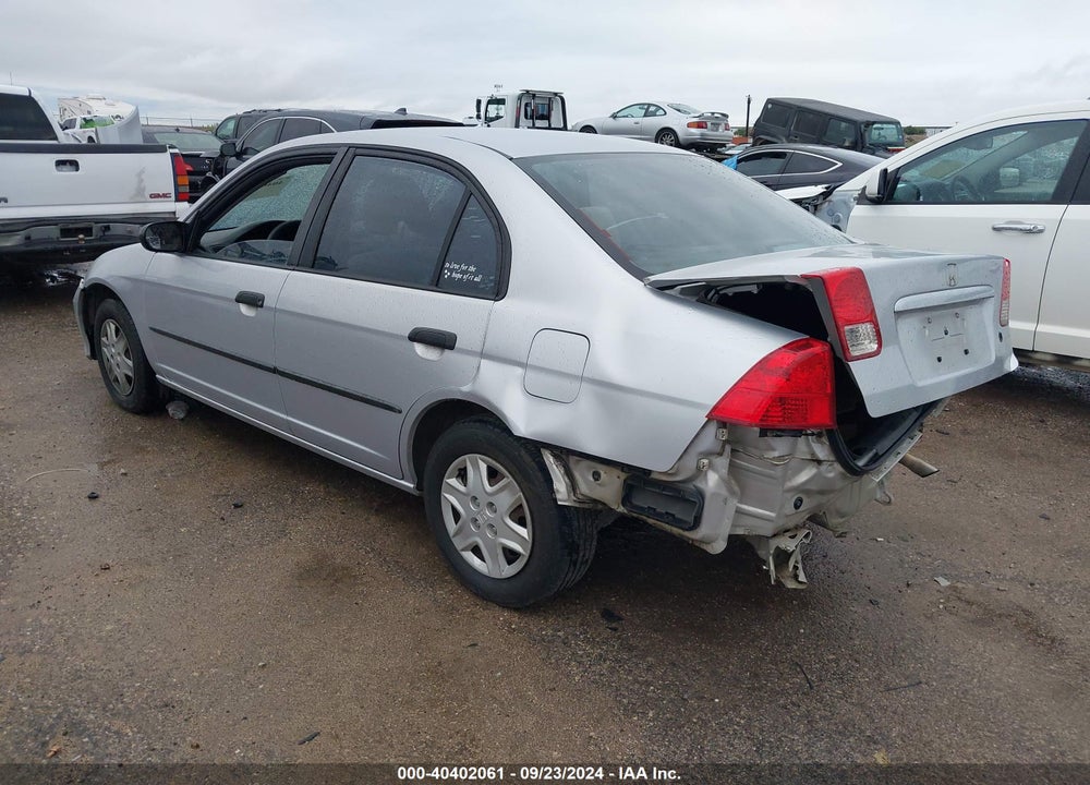 2005 HONDA CIVIC VP VIN: 1HGES16355L000493