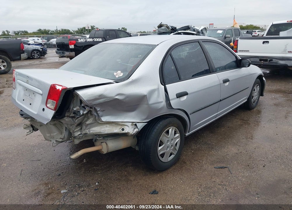 2005 HONDA CIVIC VP VIN: 1HGES16355L000493