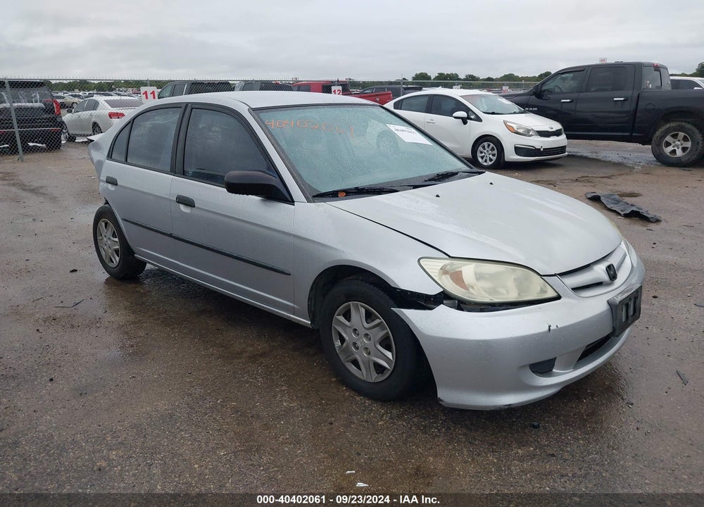 2005 HONDA CIVIC VP VIN: 1HGES16355L000493