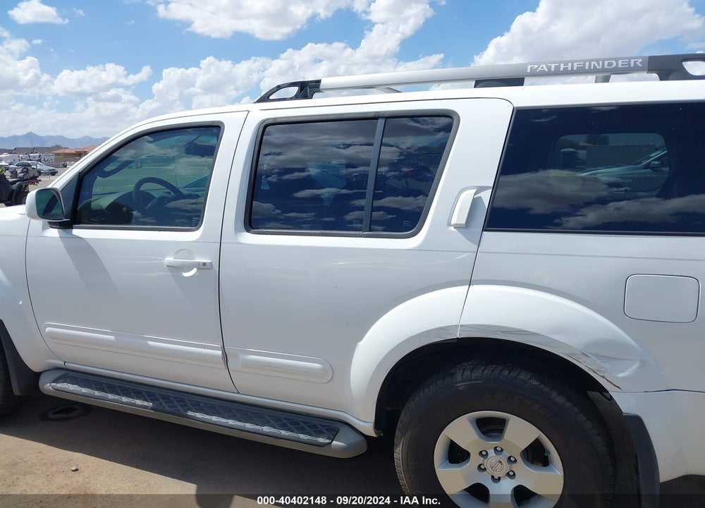 2005 NISSAN PATHFINDER SE VIN: 5N1AR18U75C770849