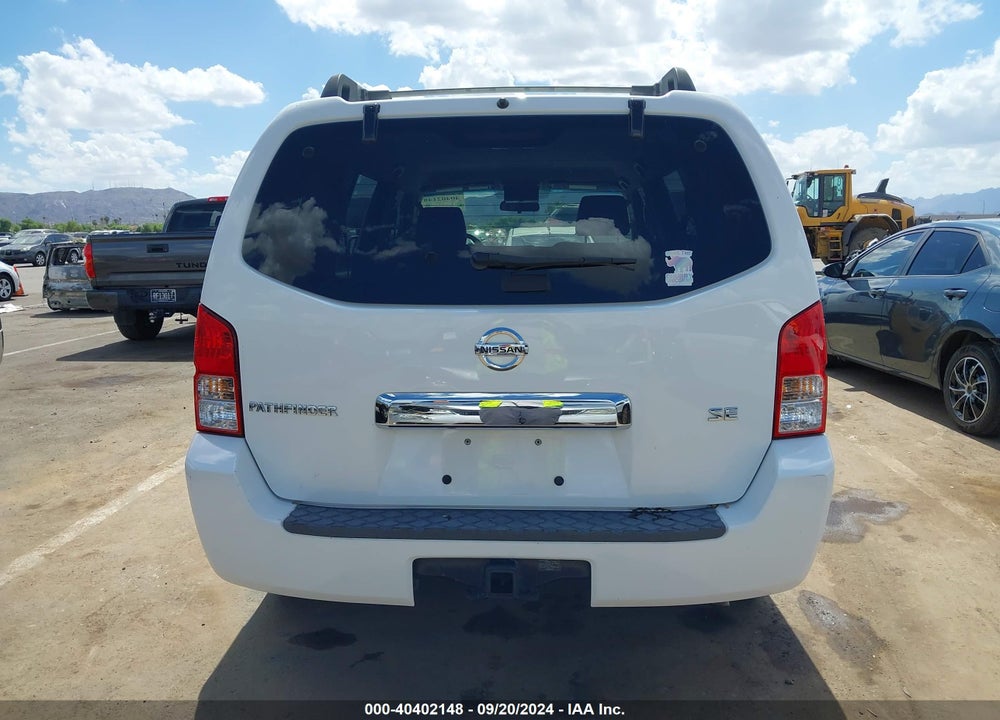 2005 NISSAN PATHFINDER SE VIN: 5N1AR18U75C770849