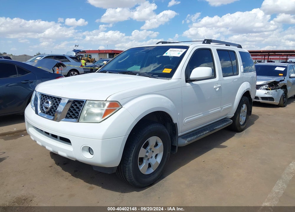 2005 NISSAN PATHFINDER SE VIN: 5N1AR18U75C770849