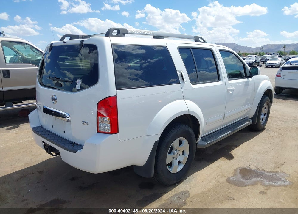 2005 NISSAN PATHFINDER SE VIN: 5N1AR18U75C770849