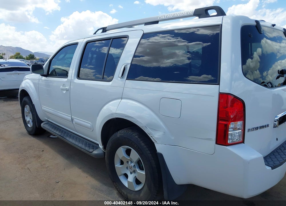 2005 NISSAN PATHFINDER SE VIN: 5N1AR18U75C770849