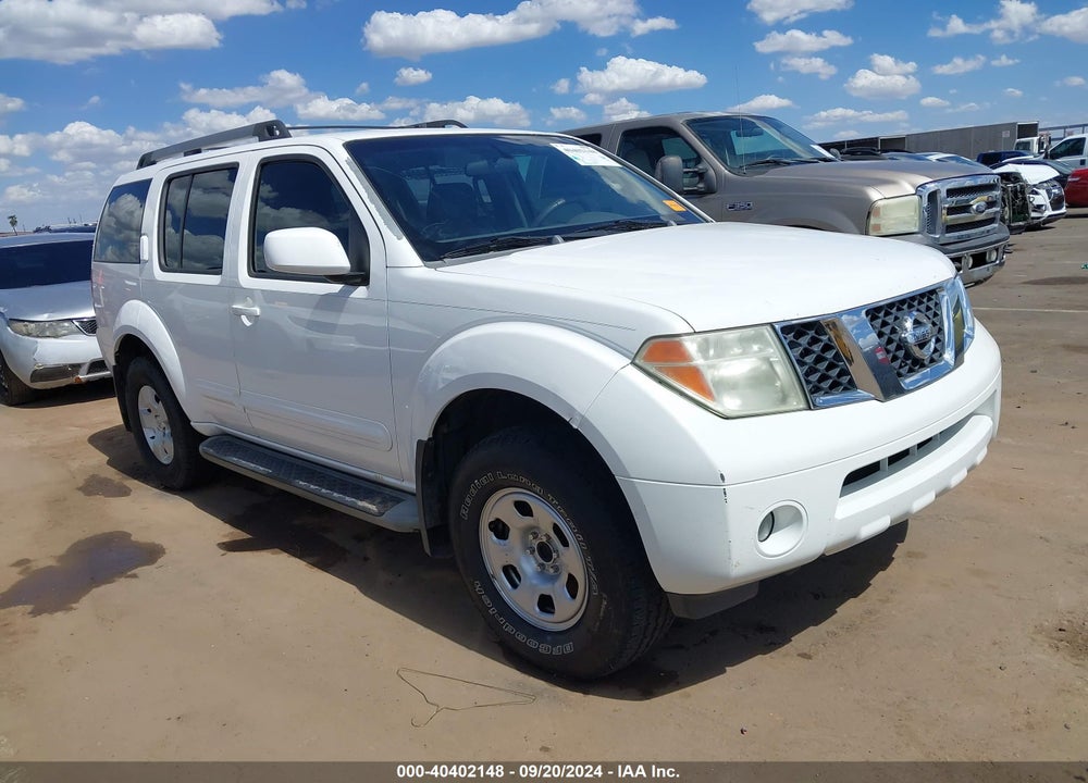 2005 NISSAN PATHFINDER SE VIN: 5N1AR18U75C770849