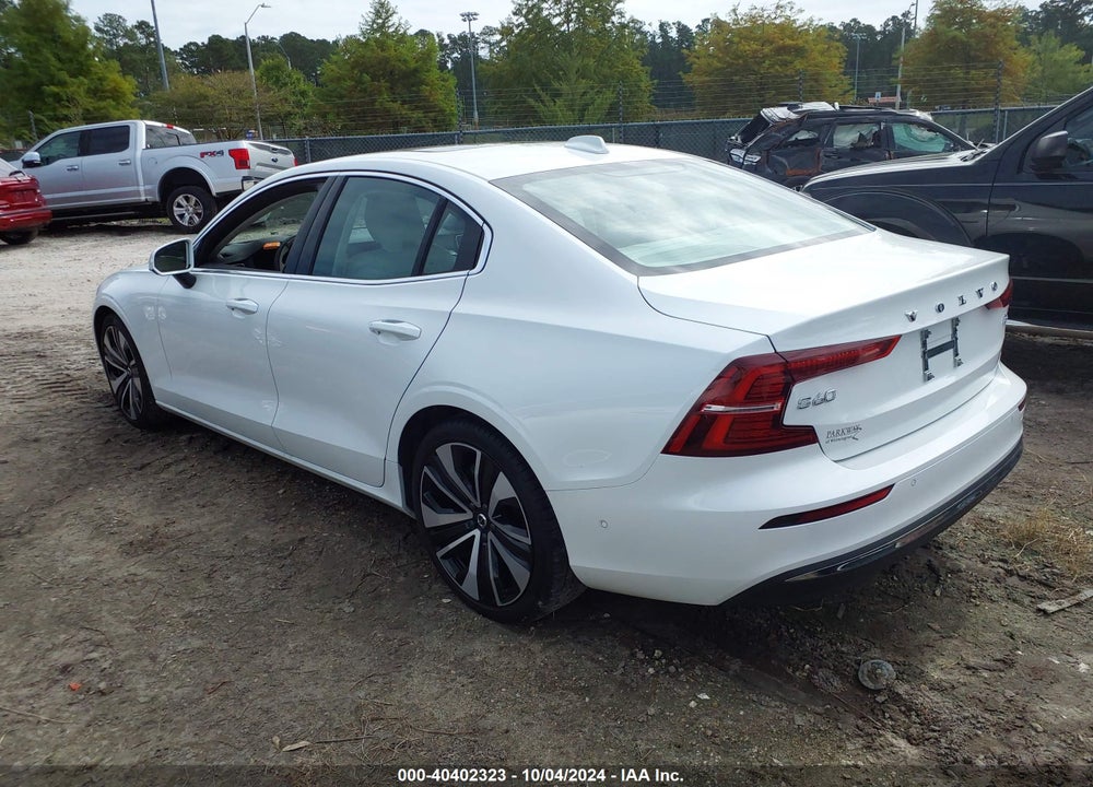 2023 VOLVO S60 B5 ULTIMATE BRIGHT THEME VIN: 7JRL12FA1PG252140