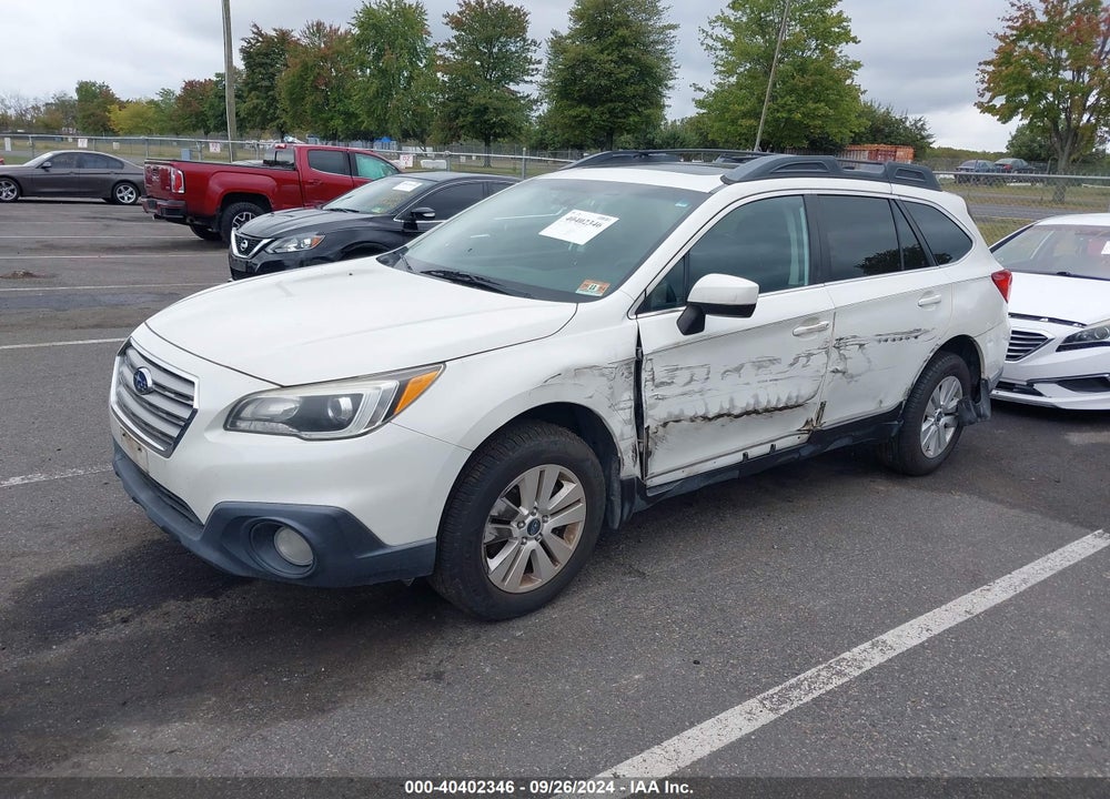 2016 SUBARU OUTBACK 2.5I PREMIUM VIN: 4S4BSADC9G3239371