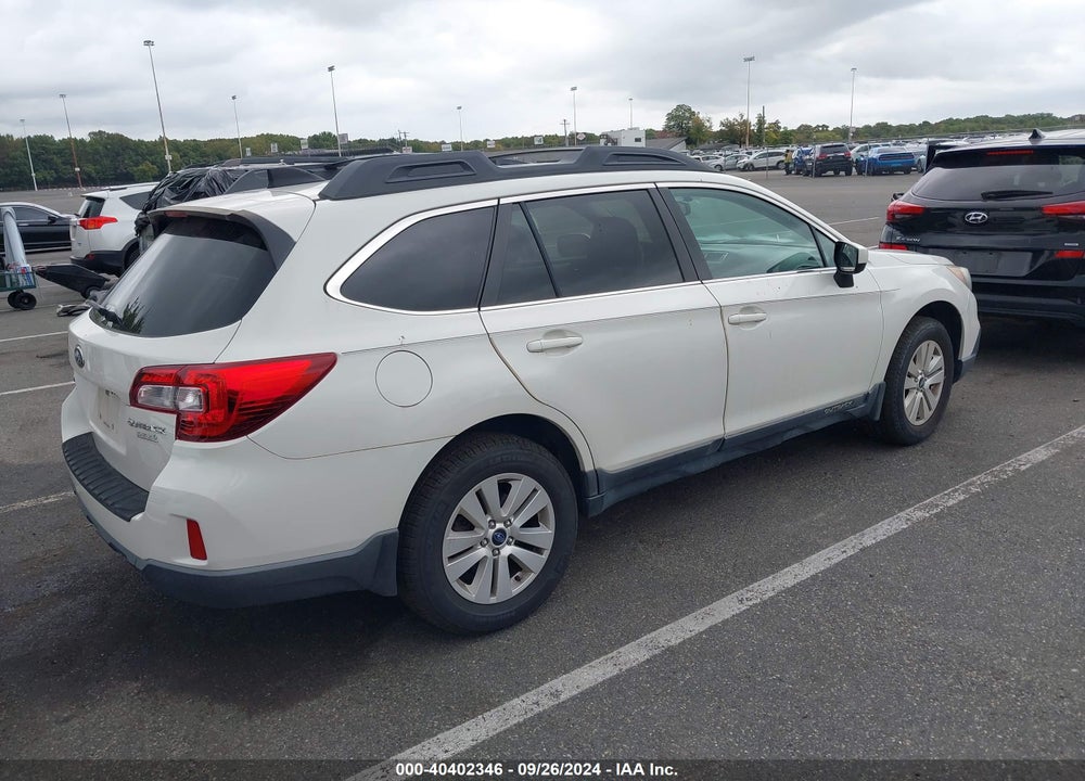 2016 SUBARU OUTBACK 2.5I PREMIUM VIN: 4S4BSADC9G3239371